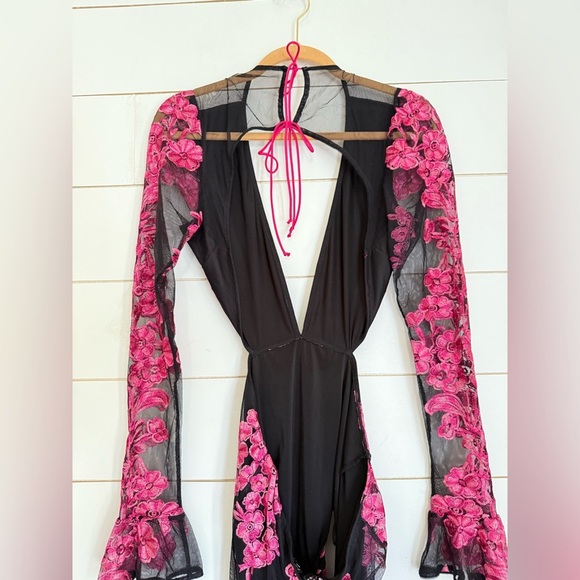 For Love and Lemons Temecula Cut Out Embroidered Lace Maxi Dress - Picture 10 of 15